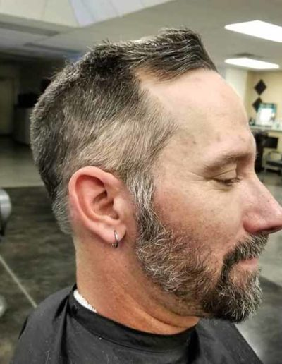 Men's haircut by New Dimensions School of Hair Design